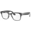Умные очки Ray-Ban Meta* Wayfarer Gen 2 Shiny Transparent Grey, Фотохромные линзы Clear to Sapphire Transitions (RW4012), размер M